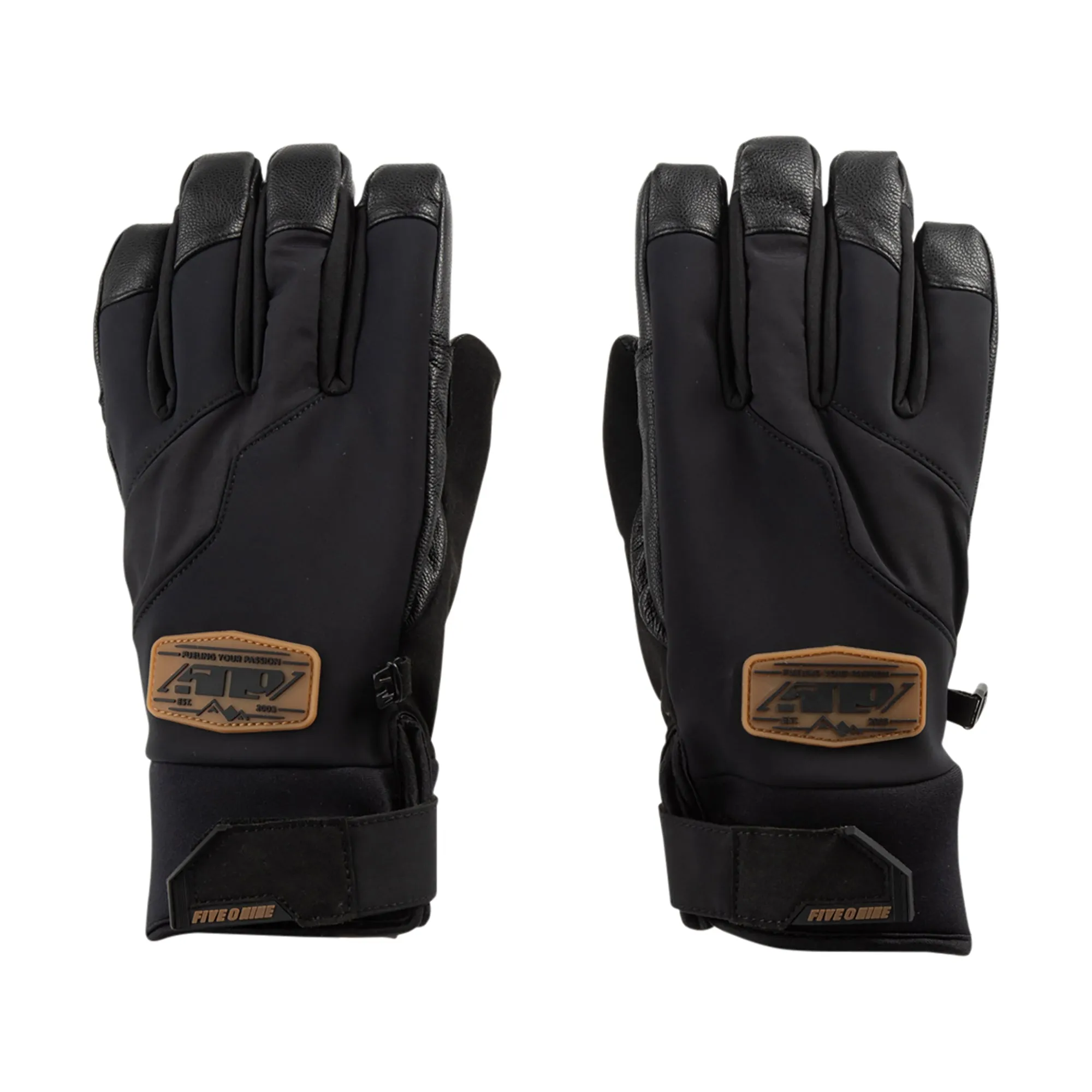 509  Freeride Snowmobile Gloves Insulated Waterproof Breathable Black Gum