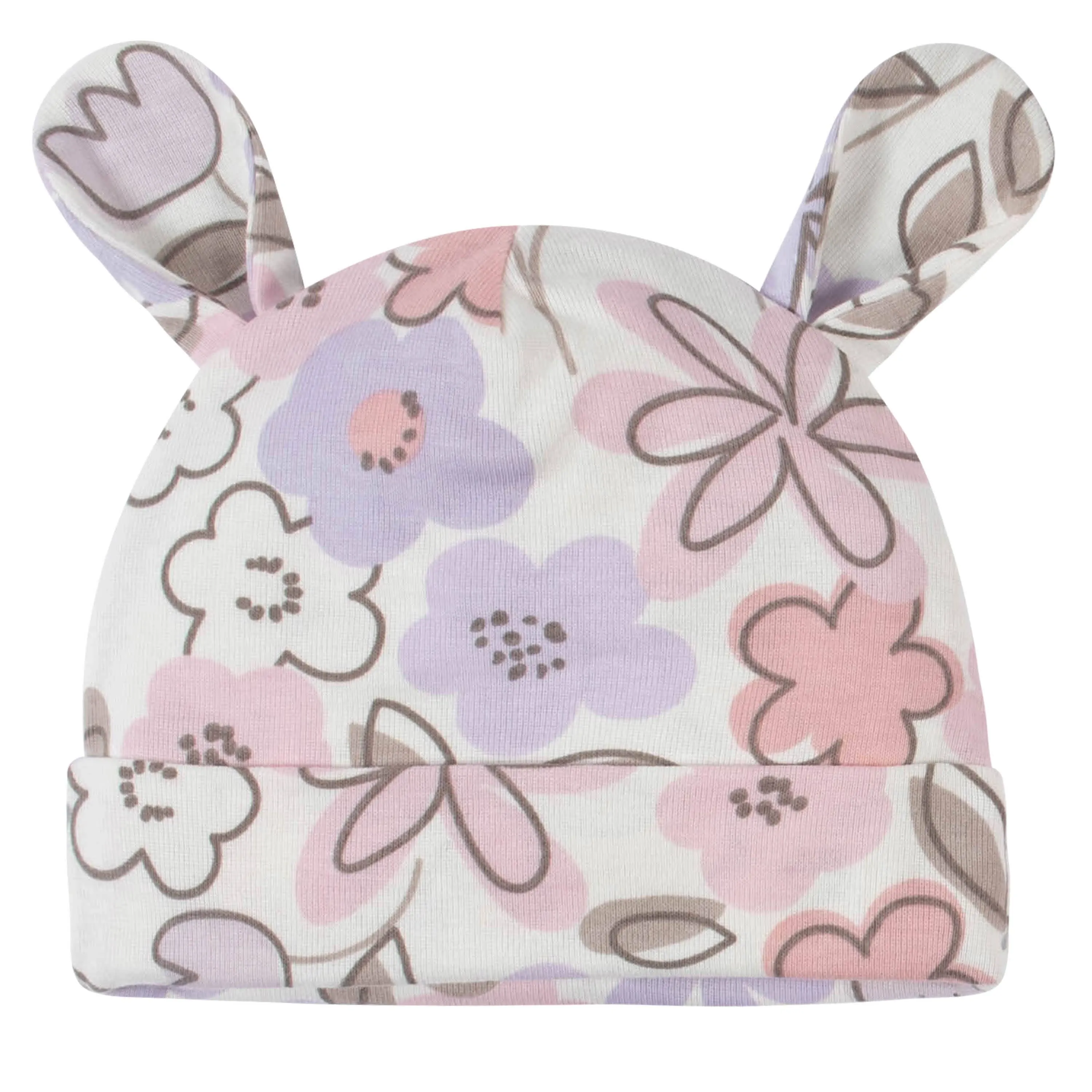 8-Piece Baby Girls Bunny Caps & Mittens Set