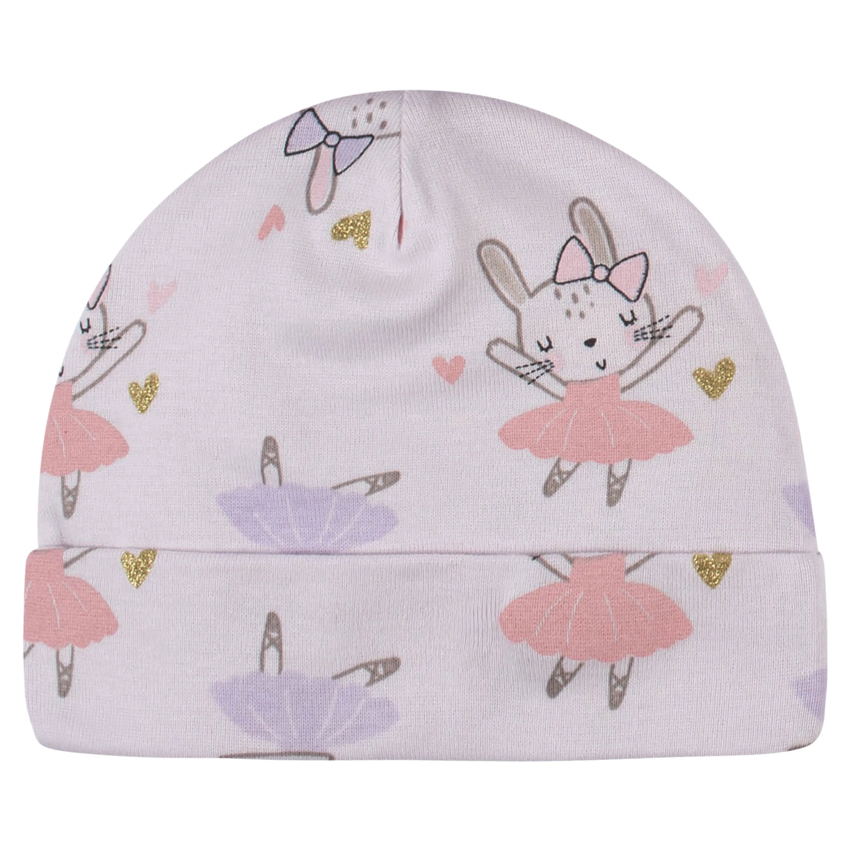 8-Piece Baby Girls Bunny Caps & Mittens Set