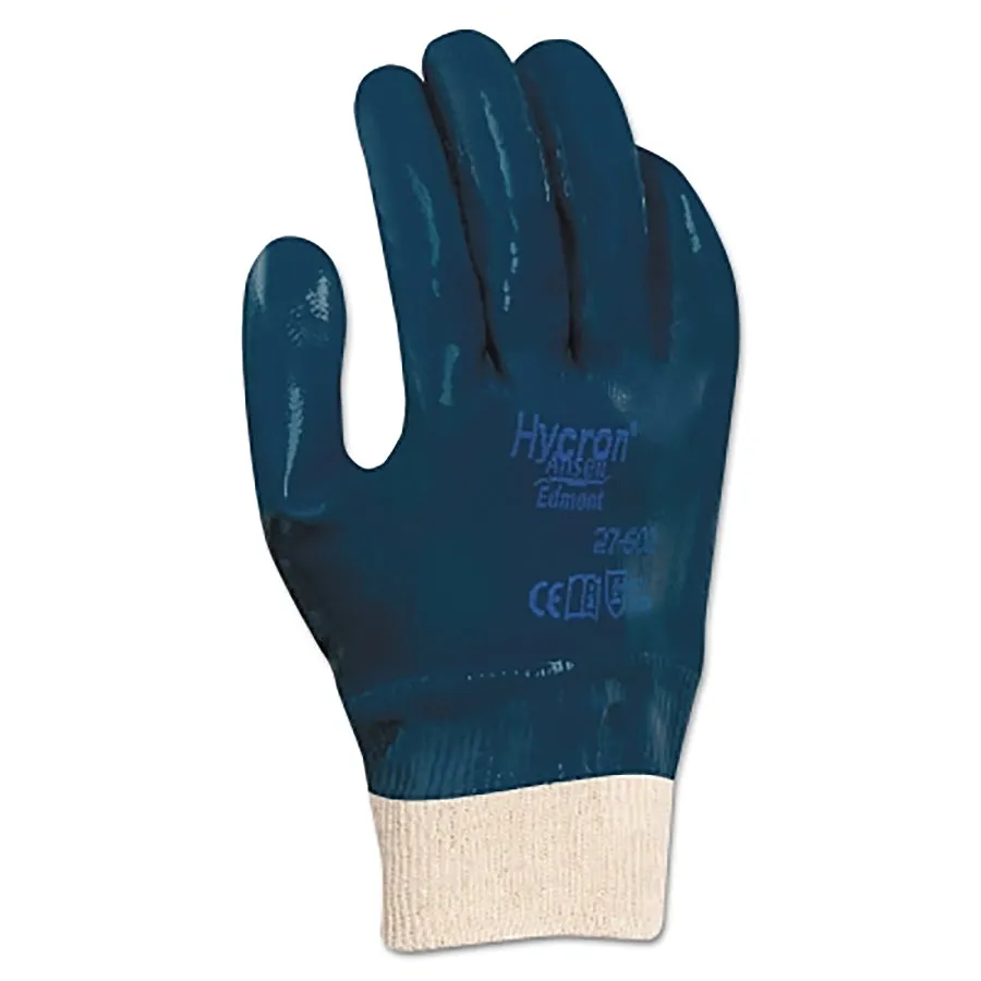 ActivArmr® 27-602 Coated Gloves, Nitrile, Size 10, Blue, 1 Dozen