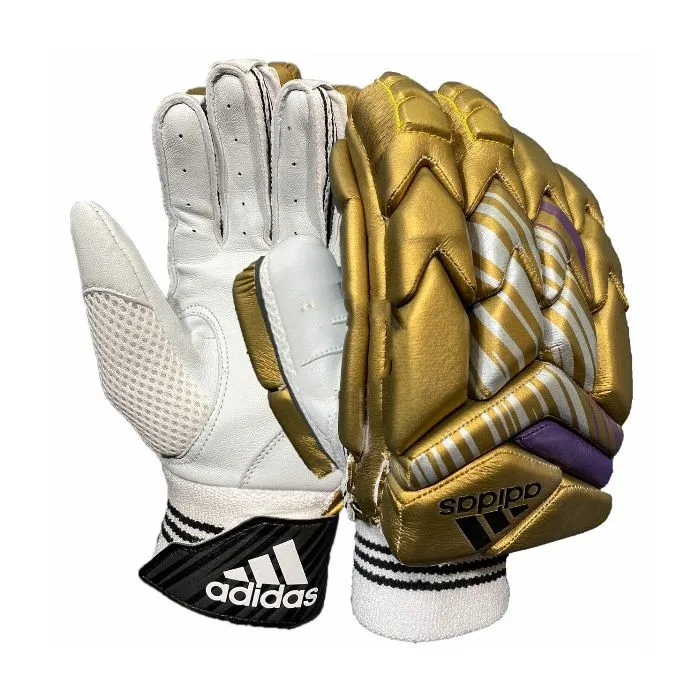 Adidas XT 1.0 Cricket Batting Gloves- Gold/Purple IPL Edition