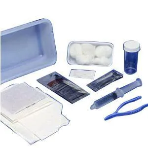 Argyle Dover Universal Foley Catheter Insertion Tray with 10 cc Pre-Filled Syringe