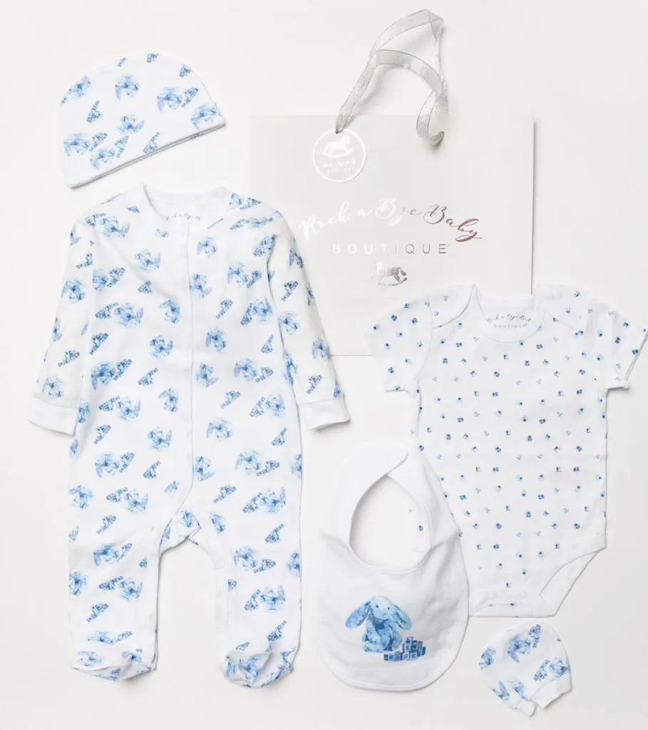 Baby Boy Clothing Gift Set 'Blue Bunny'