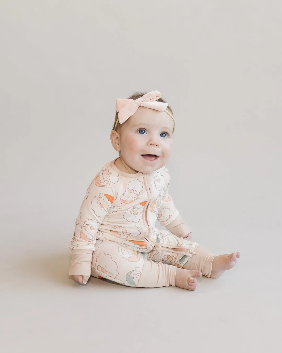 Bamboo Zip Romper | Cute Santa