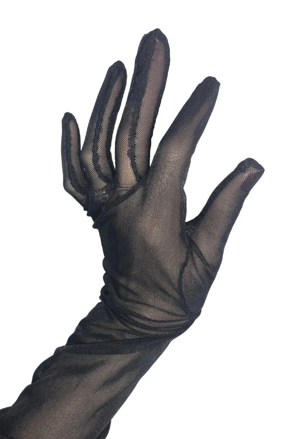 Black Mesh Gloves