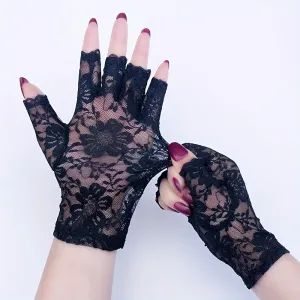 Bridal Fingerless Lace Gloves  Elegant Wedding Accessory