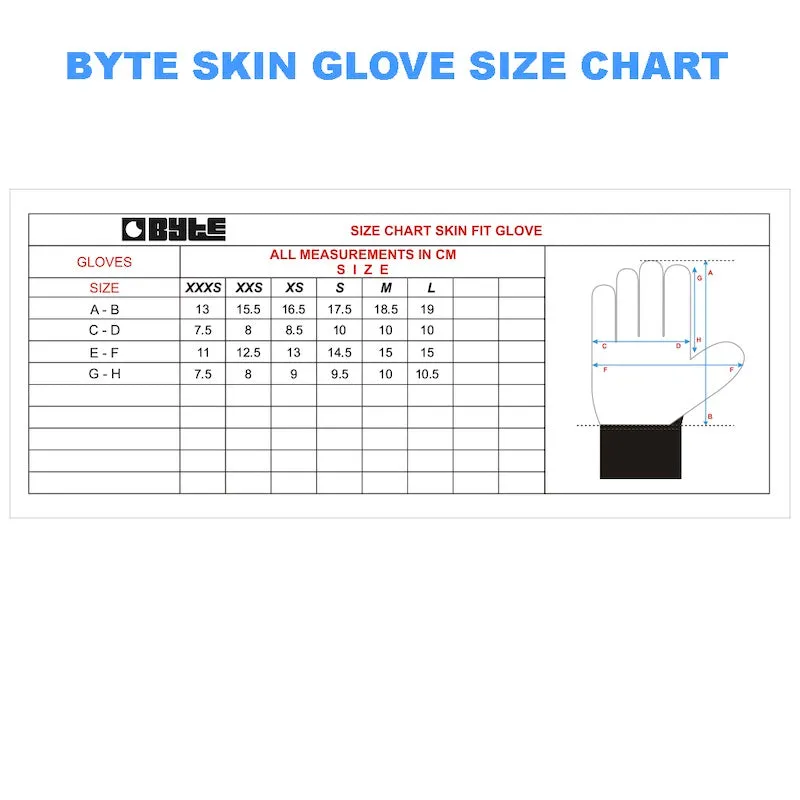 BYTE SKIN GLOVES BLACK ROYAL