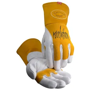 Caiman 1810-4 Premium Cow Grain MIG/Stick Welder's Glove with Two-Layer Insulated Back