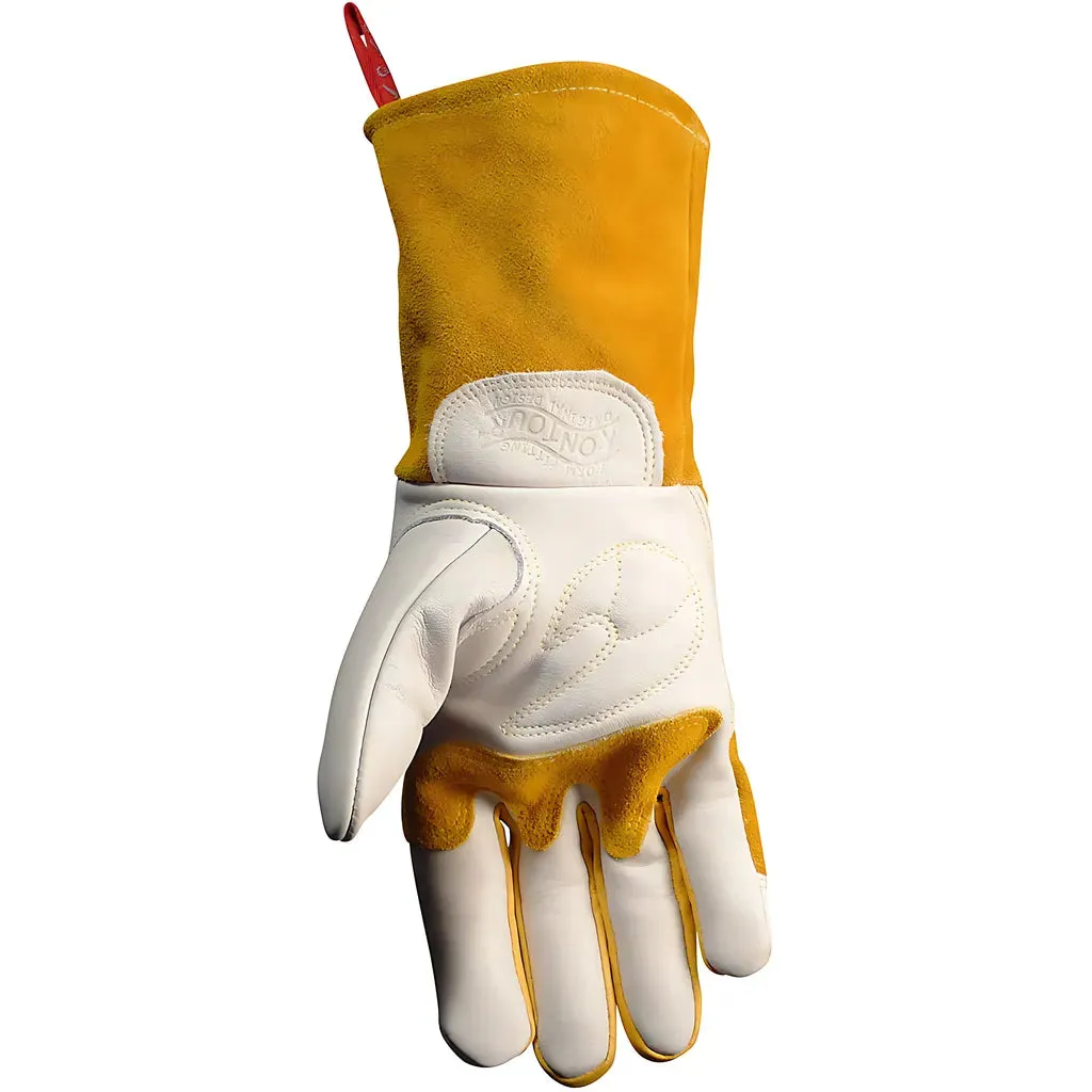 Caiman 1810-4 Premium Cow Grain MIG/Stick Welder's Glove with Two-Layer Insulated Back