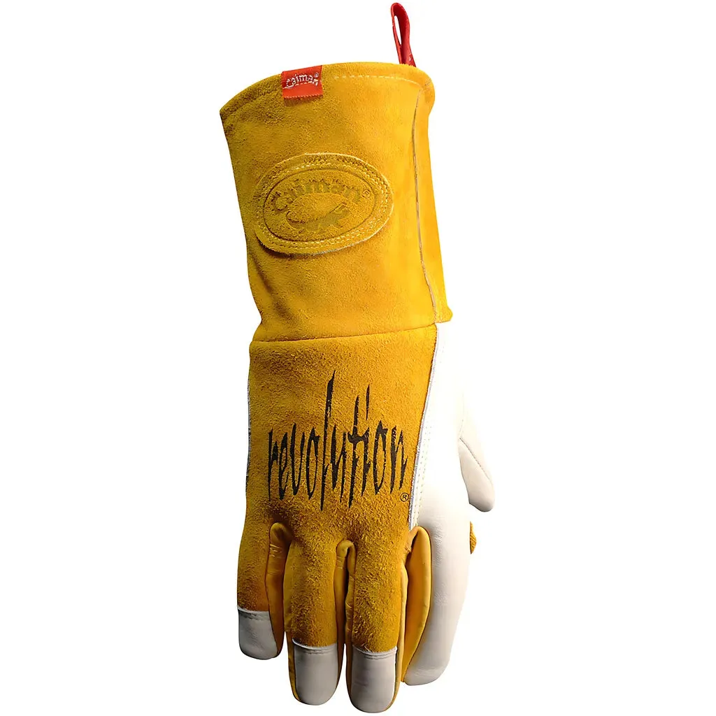 Caiman 1810-4 Premium Cow Grain MIG/Stick Welder's Glove with Two-Layer Insulated Back