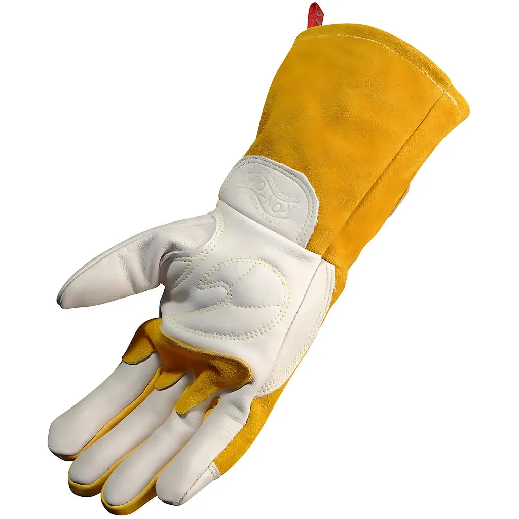 Caiman 1810-4 Premium Cow Grain MIG/Stick Welder's Glove with Two-Layer Insulated Back