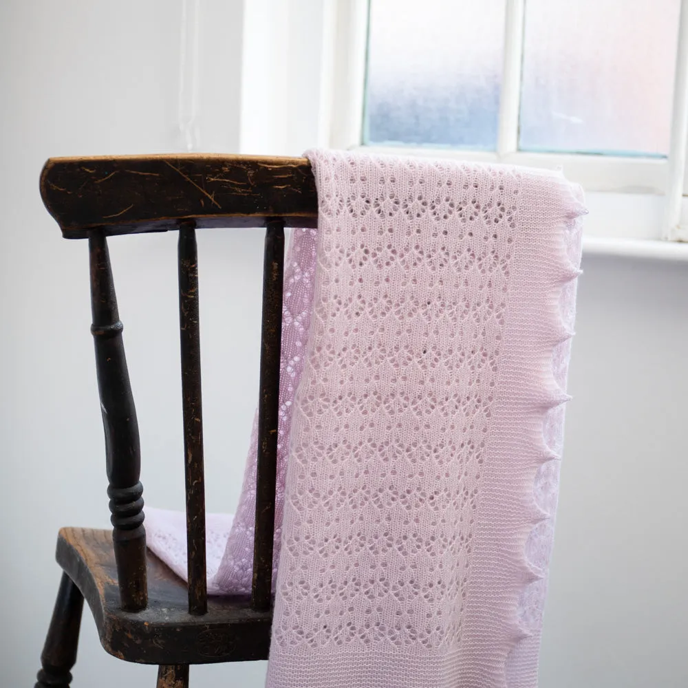 Cosy Cashmere Baby Shawl - Pink