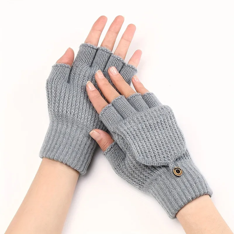 Cozy Mens Fingerless Gloves  Perfect Gift Choice for Winter