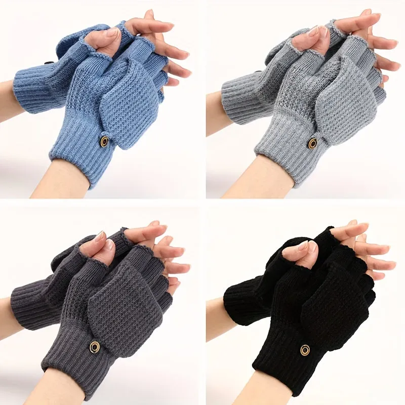 Cozy Mens Fingerless Gloves  Perfect Gift Choice for Winter