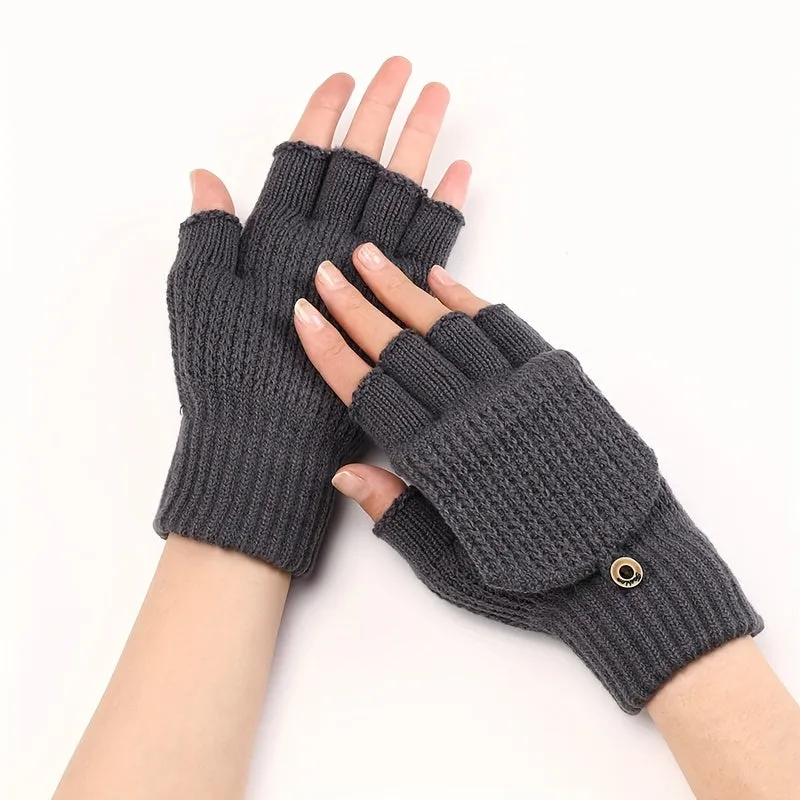 Cozy Mens Fingerless Gloves  Perfect Gift Choice for Winter