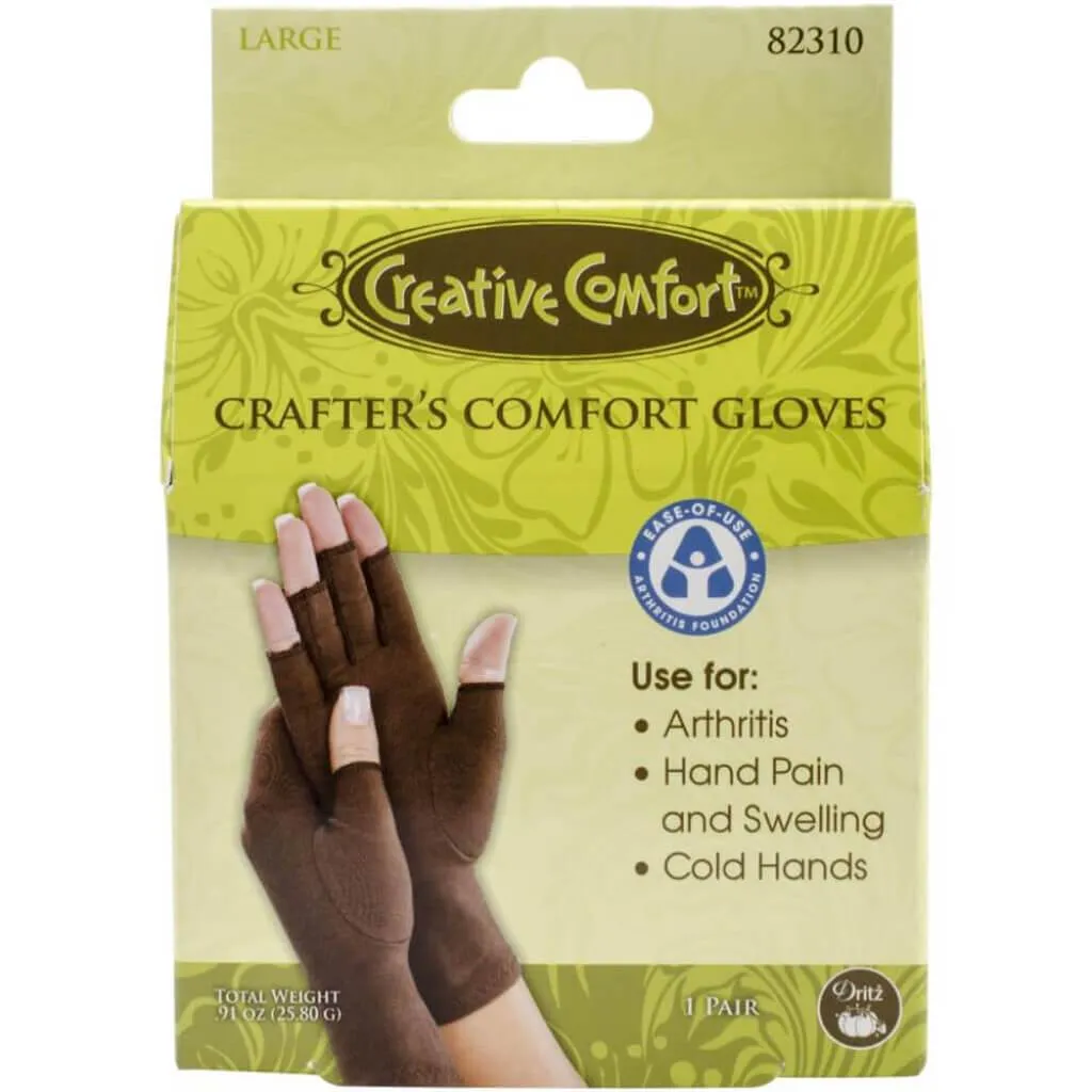 Dritz Creative Comfort Crafter's Comfort Gloves 1 Pair