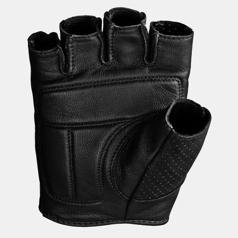 Highway 21 Half Jab Perforated Glove - Black