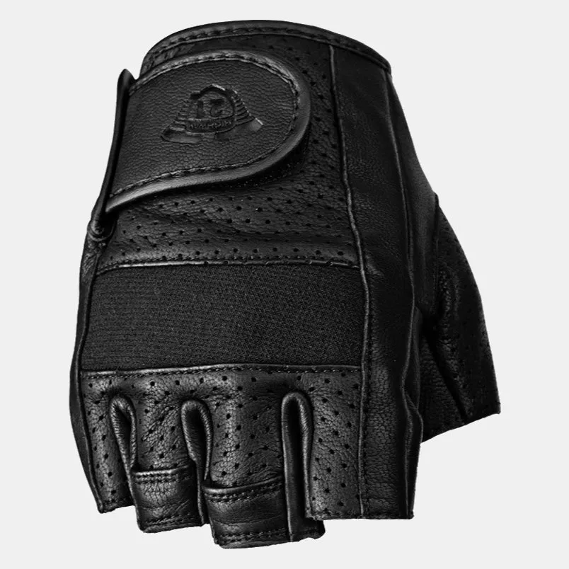 Highway 21 Half Jab Perforated Glove - Black