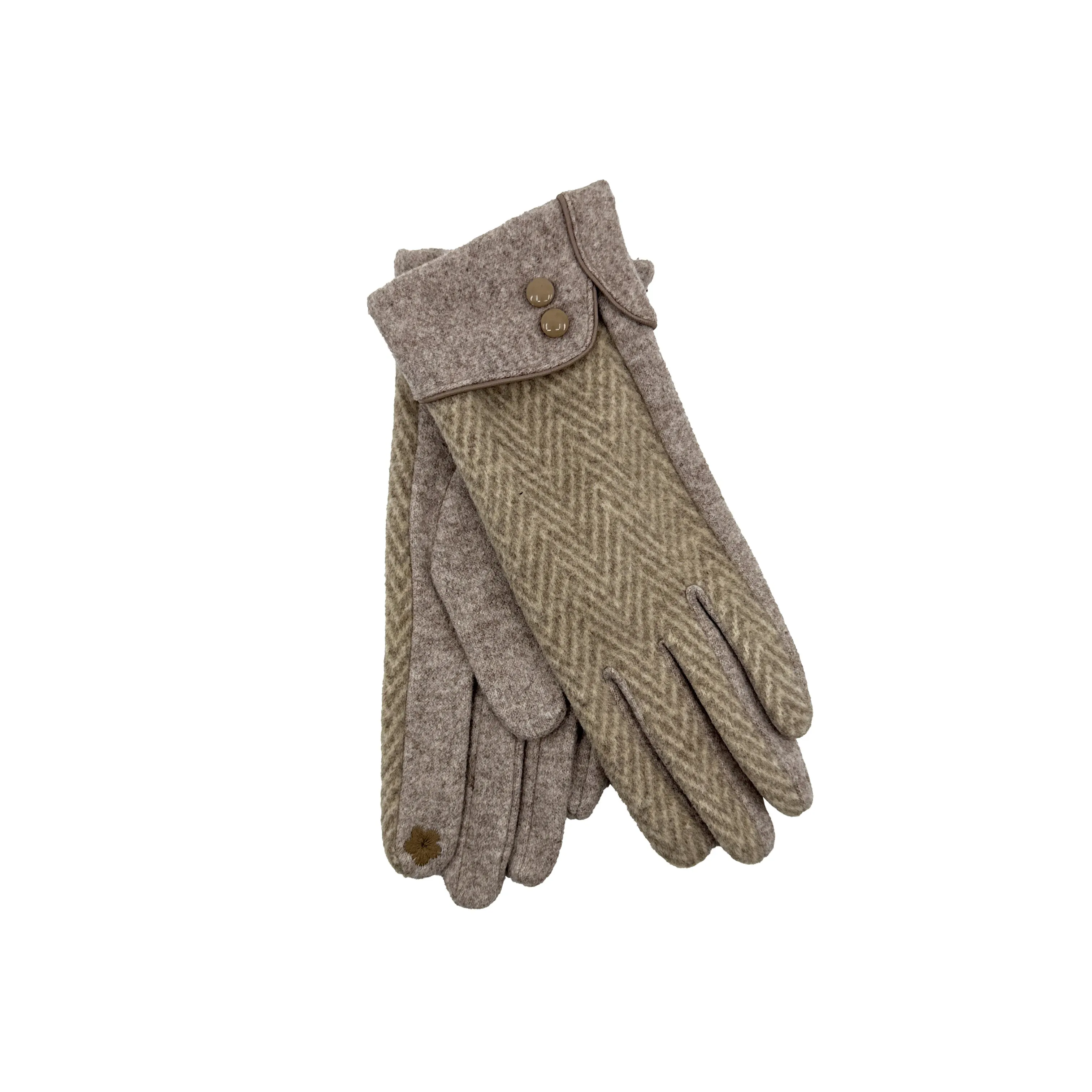 Ladies Heritage Herringbone Cuff Gloves