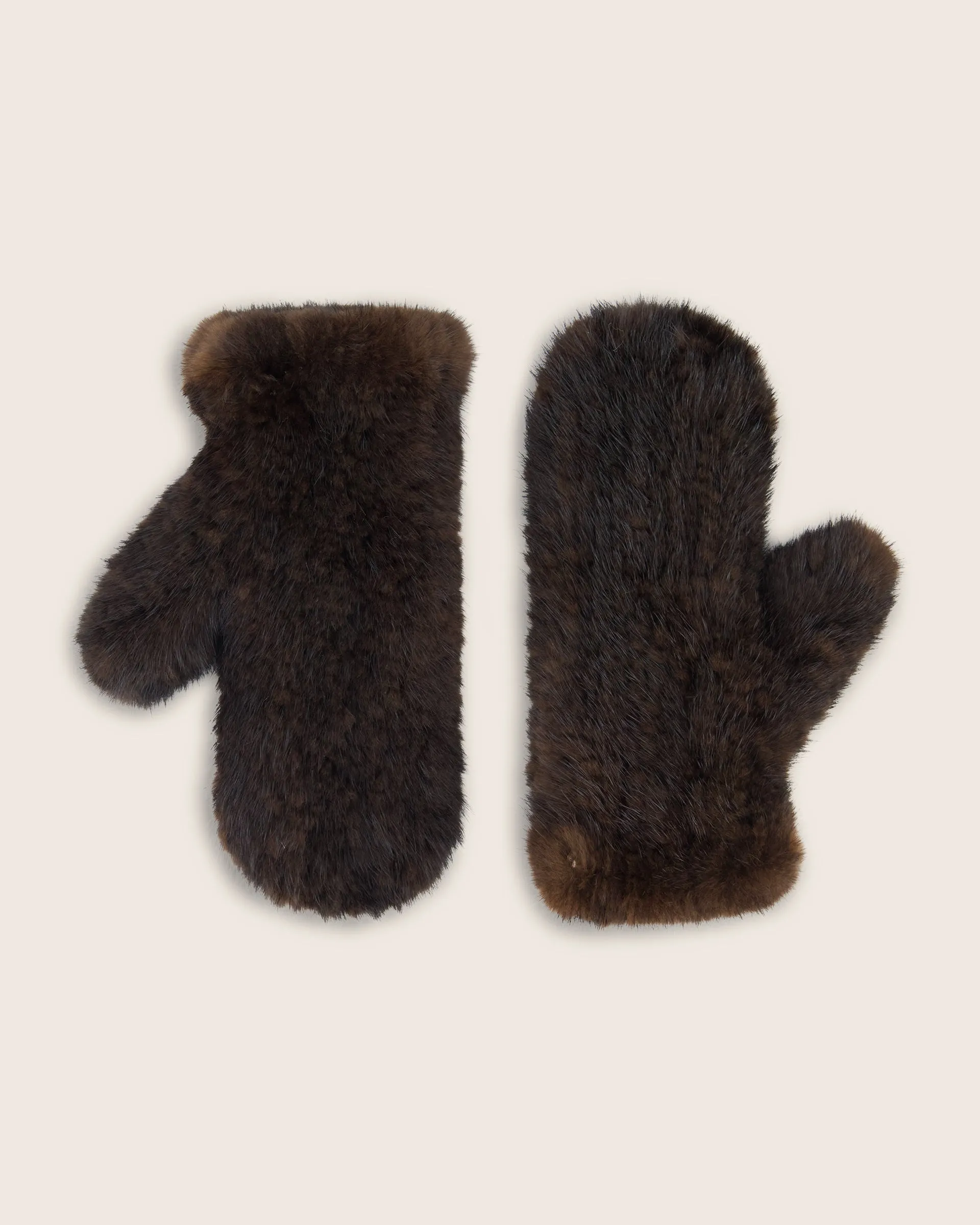 Lusso Mink Mittens