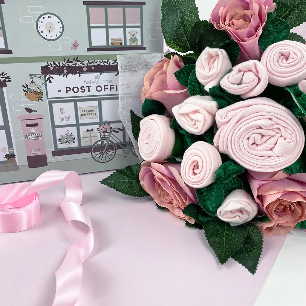 Luxury Rose Baby Clothes Bouquet - Pink