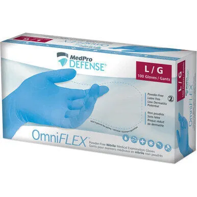 MedPro Defense OmniFLEX Nitrile Powder-Free Exam Gloves