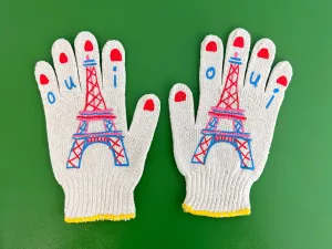 Parisienne Eiffel Tower Gardening Gloves