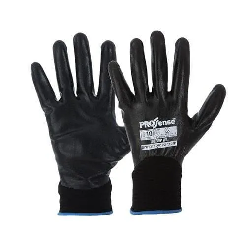 Pro Choice Lite-grip Full Dip W/r Nitrile Foam On Nylon Liner Gloves X12 - NNFWR