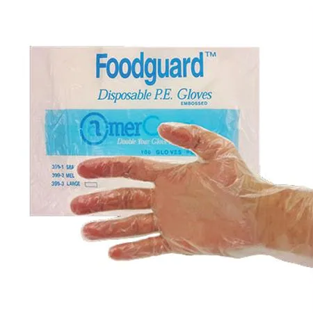 Professional Choice Polyethylene Food Handler Gloves(Large)