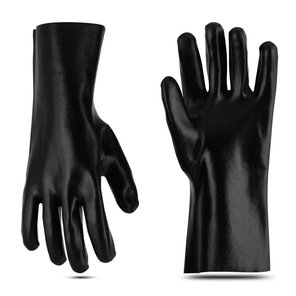 PVC Coated 12" - Chemical-Resistant Gloves - 12 Pairs