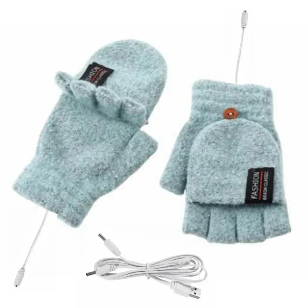 USB Heating Convertable Gloves