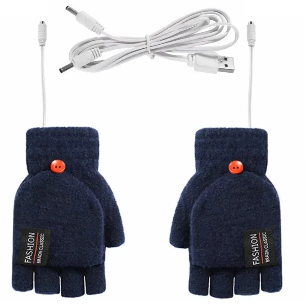 USB Heating Convertable Gloves