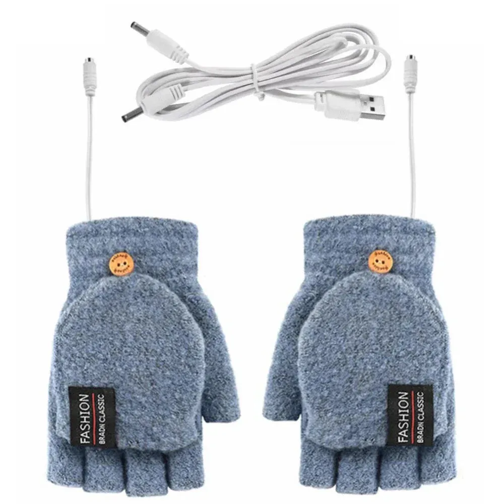 USB Heating Convertable Gloves