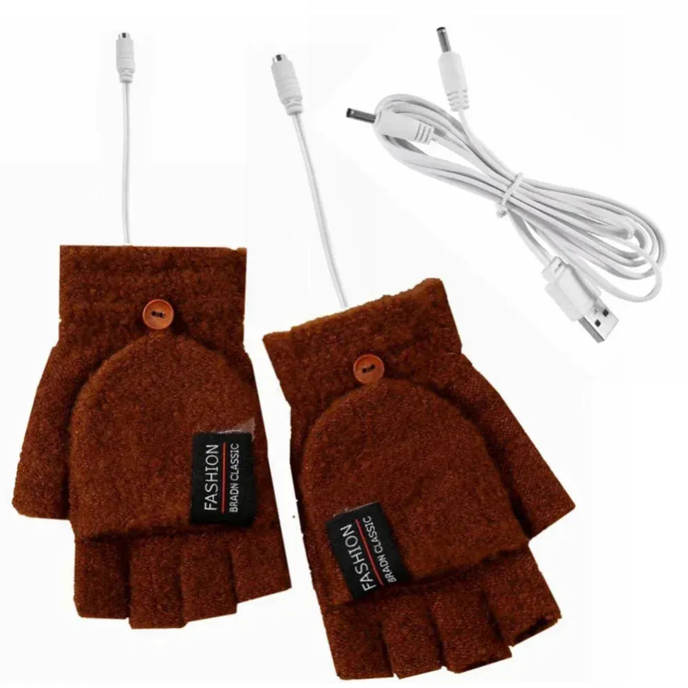 USB Heating Convertable Gloves