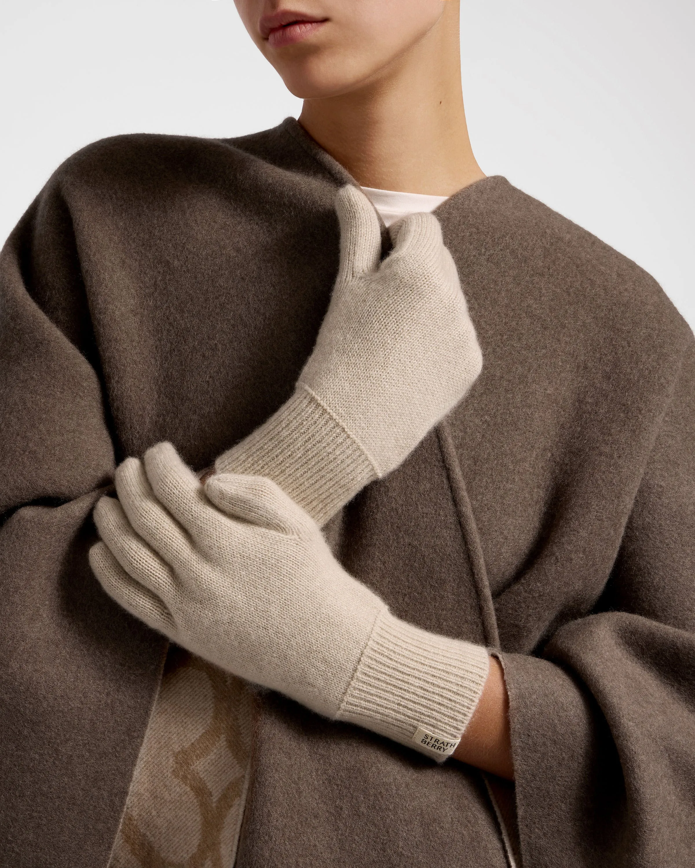 Westray Cashmere Gloves - Alabaster