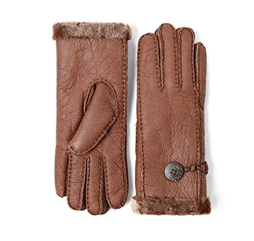 YISEVEN Women's Lambskin Shearling Leather Gloves