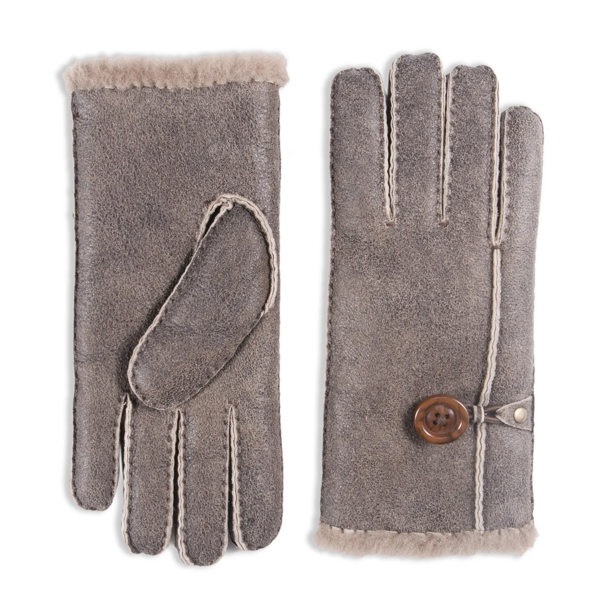 YISEVEN Women's Lambskin Shearling Leather Gloves