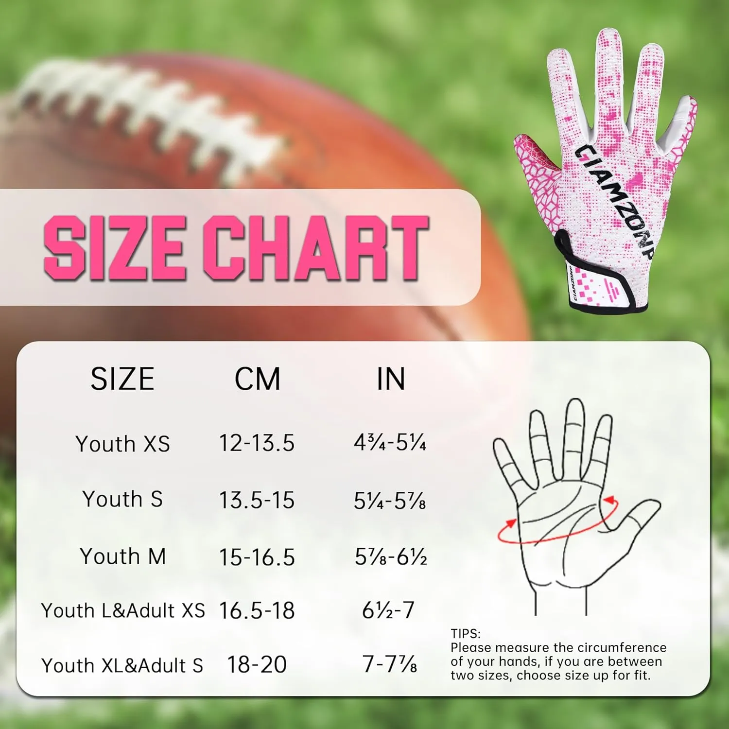 Youth Football Gloves Kids Sticky Receiver Gloves for Boys Girls Junior Flag Football Gloves with Grip Snug Fit S776